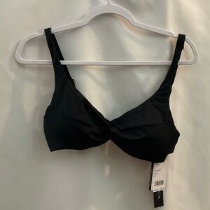 LA Blanca Bikini Swim Top Black